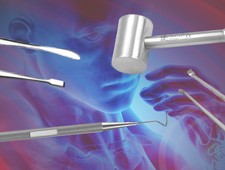 Elevators, chisels, mallets and probes for eye surgery in hospitals