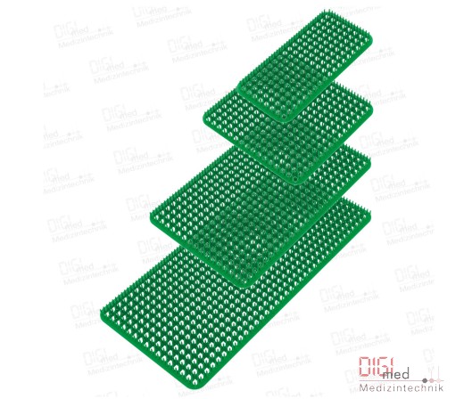 Silicone mats perforated green