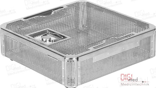 1/2 Tray Korb mit Deckel, perforiertes Standard Modell für halbe Container