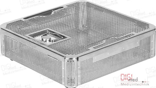 1/2 Tray only basket with polymer foot, perforated standard model for half containers