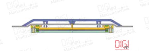 1/1 Container PTFE Aluminium Sicherheitsdeckel Cassette Modell