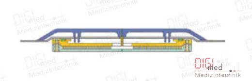 1/2 Container Bio-Barrier Aluminium Sicherheitsdeckel Cassette Modell