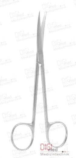 Dissecting Scissors METZENBAUM curved, one sided pointed