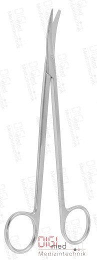 Dissecting Scissors METZENBAUM curved, one sided pointed