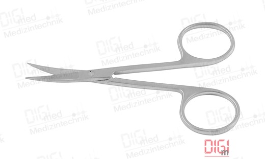 fine surgical scissors Iris, pointed, curved