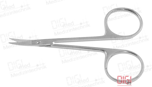 fine surgical scissors MOD. BONN, pointed, curved