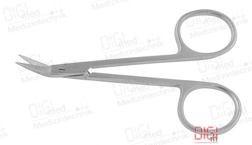 fine surgical scissors MOD. BONN, pointed, angular