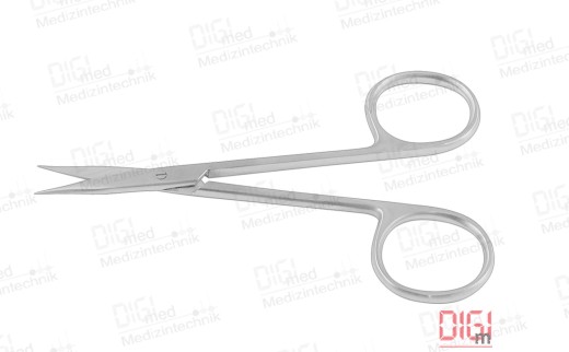 fine surgical scissors STEVENS, pointed, curved