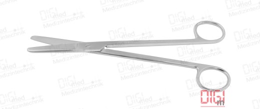 Vascular scissors, gynecological scissors SIMS, straight, round