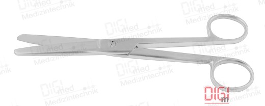 Gynecological scissors DOYEN, straight, round