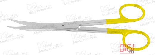 chirurgische Schere mit Hartmetallschneiden STANDARD, gebogen, spitz