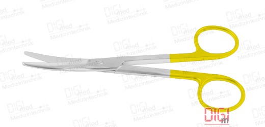 chirurgische Schere mit Hartmetallschneiden MAYO, gebogen, rund