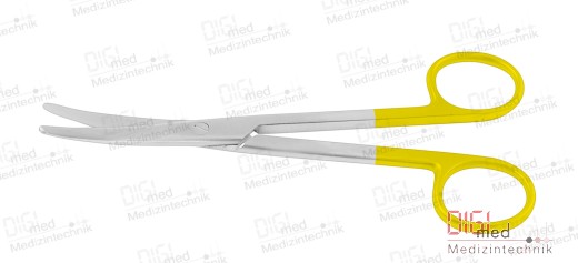 chirurgische Schere mit Hartmetallschneiden MAYO-STILLE, gebogen, rund