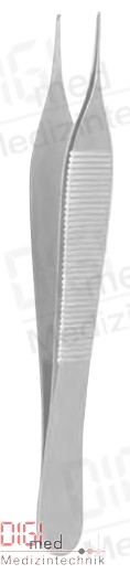 Surgical forceps ADSON with thread plate 1x2, straight