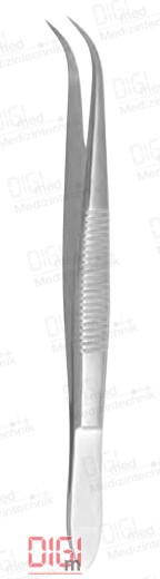 Splinter Forceps, smooth, curved