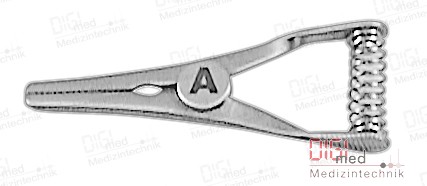 Bulldog clamp TITANIUM 4.0 cm, straight