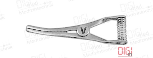 Bulldog clamp TITANIUM 3.5 cm, curved