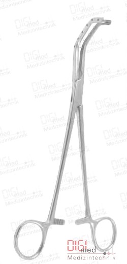 Bronchus clamp, peritoneum clamp, hysterectomy clamp PRICE-THOMAS, left