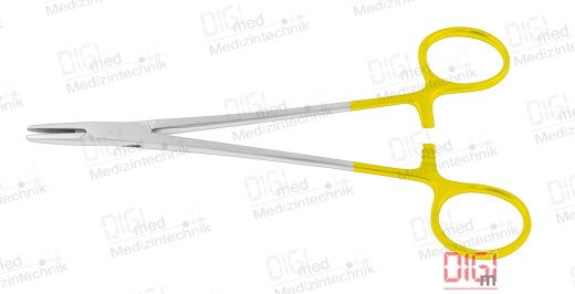 Needle holder with tungsten carbide inserts CRILE-WOOD