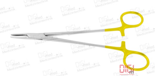 Needle holder with tungsten carbide inserts DE BAKEY