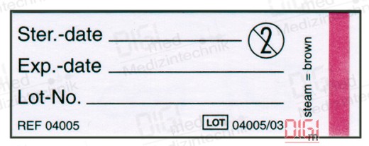 Paper label with indicator for Mini and Dental Container