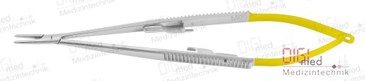 Needle holder with tungsten carbide inserts CASTROVIEJO 18,0 cm, smooth