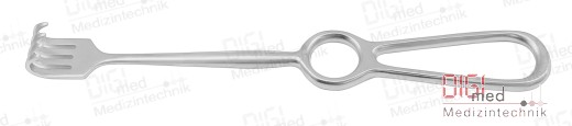 Retractor VOLKMANN 21,5 cm, semi-sharp