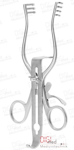 Retractor HENLY sharp, 16.0 cm, complete