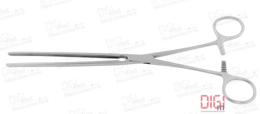 Bowel clamp MAYO-ROBSON curved, with atraumatic serration