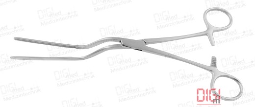 Bowel clamp BRUNNER 24,0 cm, with atraumatic serration