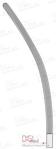 Intestinal and stomach clamping forceps LANE curved