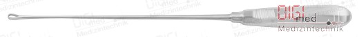 Uterine curette RECAMIER 26.0 cm sharp, rigid