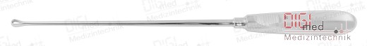 Uterine curette RECAMIER 26.0 cm sharp, malleable