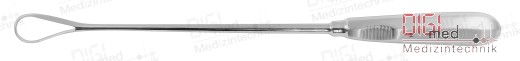 Uterine curette BUMM 31,0 cm sharp, rigid