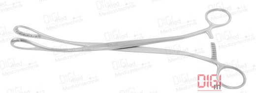 Placenta and abortion forceps SAENGER 27,0 cm, curved