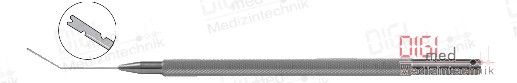 Lens spatula HIRSCHMAN, flat