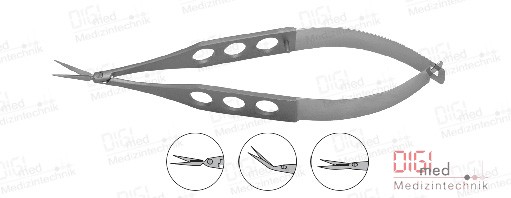 Capsulotomy Scissors VANNAS, sharp, 7mm