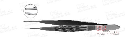 CASTROVIEJO Suturing Forceps 1x2 teeth with tying platform