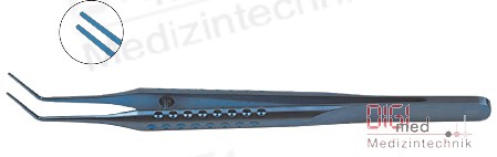 Troutman Forceps, 11 mm angle to tip, cylindrical arms