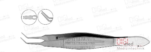 MC PHERSON tying forceps, 11mm angled