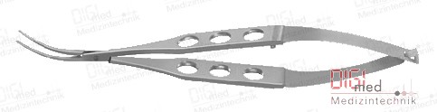 Lens Holding Forceps BECHERT, gently curved