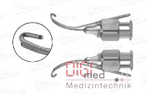 GESS Irrigating-Aspirating Kanüle U-förmig mit Aspirationsöffnung, 23 Gauge, mit Silikonschlauch und Adapter