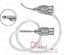 Umgekehrte SIMCOE Spül-Aspirationskanüle, 15 mm lang, 0,3 mm Durchmesser