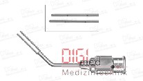 LASIK Cannula VIDAURRI, double-armed, 8 irrigating ports, 25 gauge