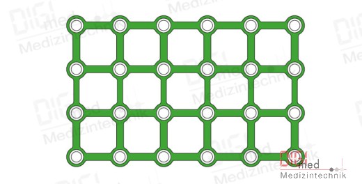 TITAN Quadro PLATE, 6x4 HOLE, profiles 0.6mm