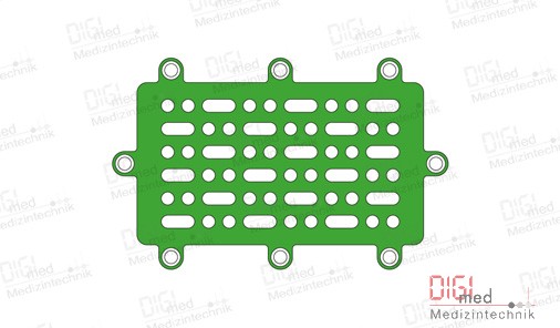 Neuro Sub-temporale Platte, groß, Profil 0.6mm