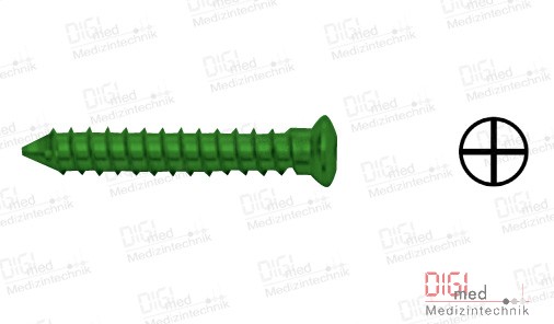 ESD emergency self-tapping screw, self-holding, cross head, Ø 1.9