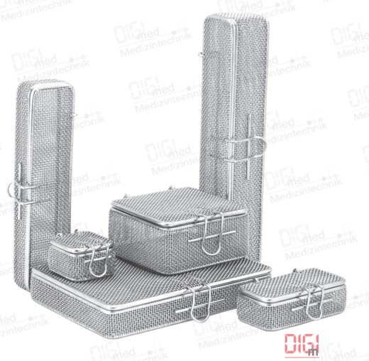 Micro fine mesh basket with lid 70x70x30