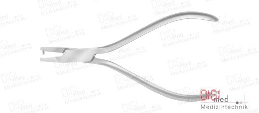 Plate bending pliers with pin, 13.5 cm