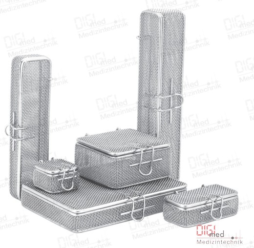 Micro fine mesh basket with lid 150x50x35